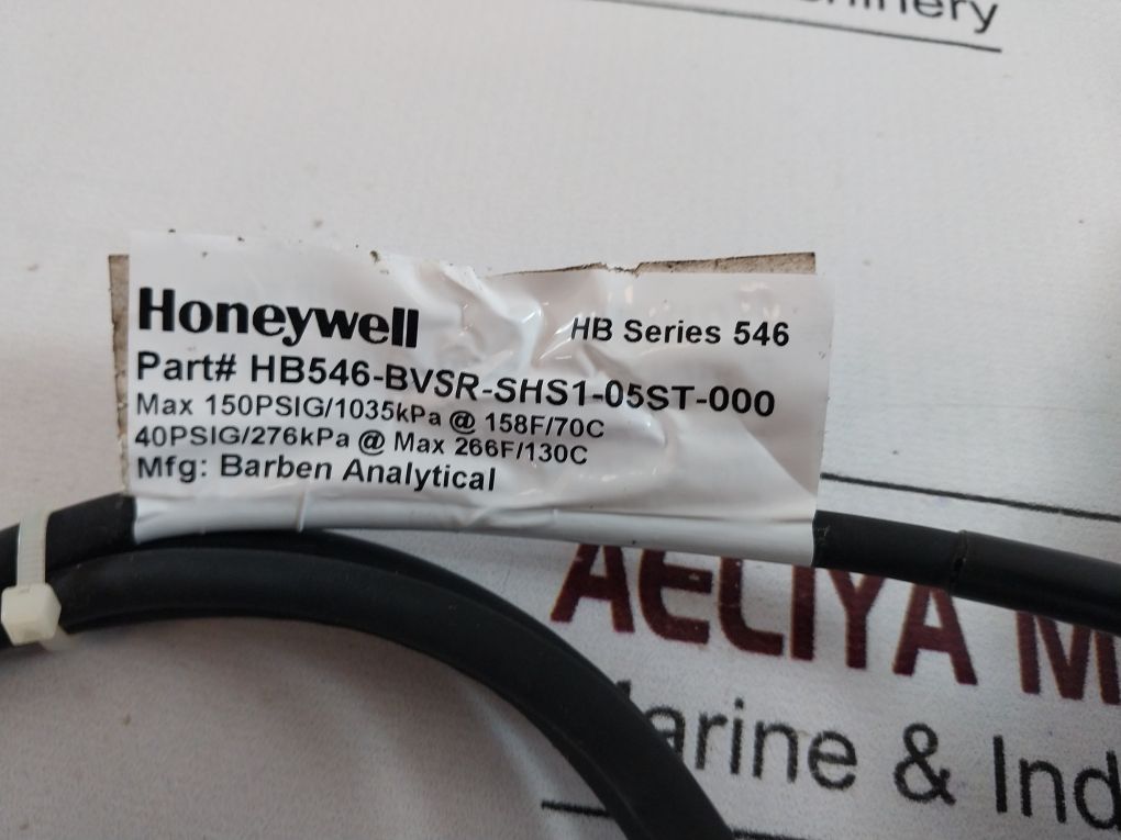 Honeywell Hb546-bvsr-shs1-05St-000 Sensor