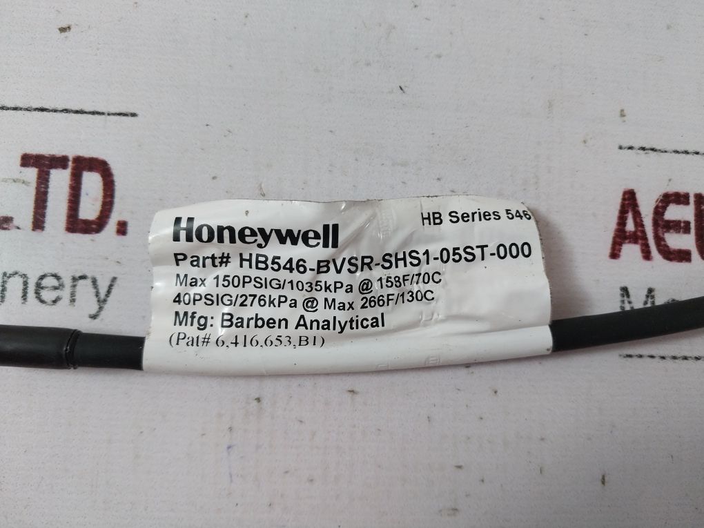 Honeywell Hb546-bvsr-shs1-05St-000 Sensor