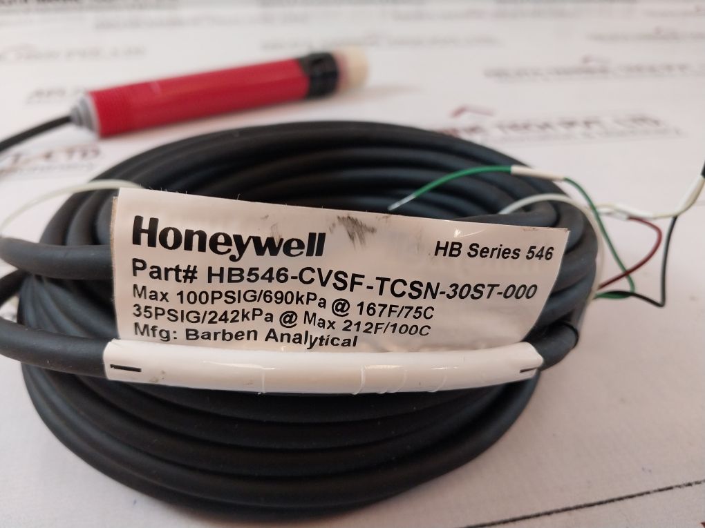 Honeywell Hb546-cvsf-tcsn-30St-000 Sensor