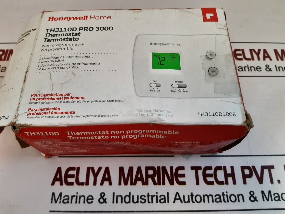 Honeywell Home Pro 3000 Non Programmable Digital Thermostat Th3110D1008