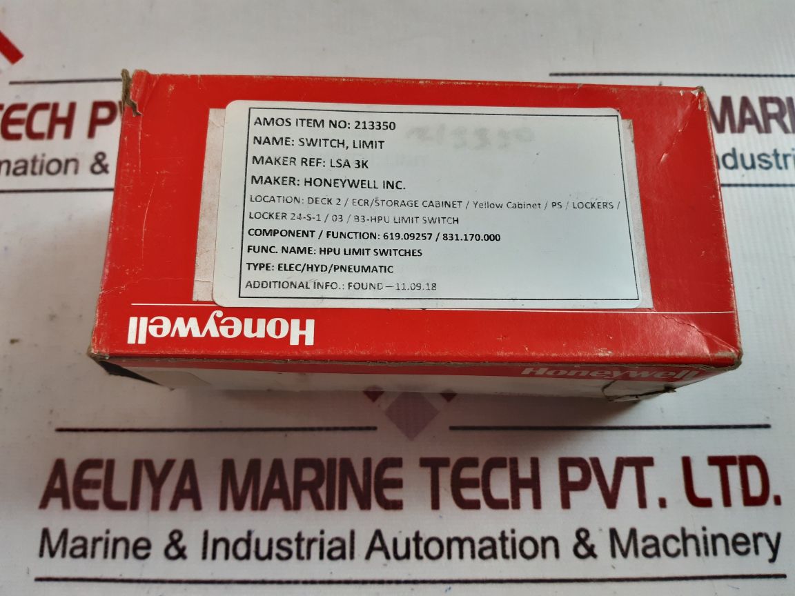 Honeywell Lsa3K Heavy Duty Limit Switch 10 Amps 600 Vac