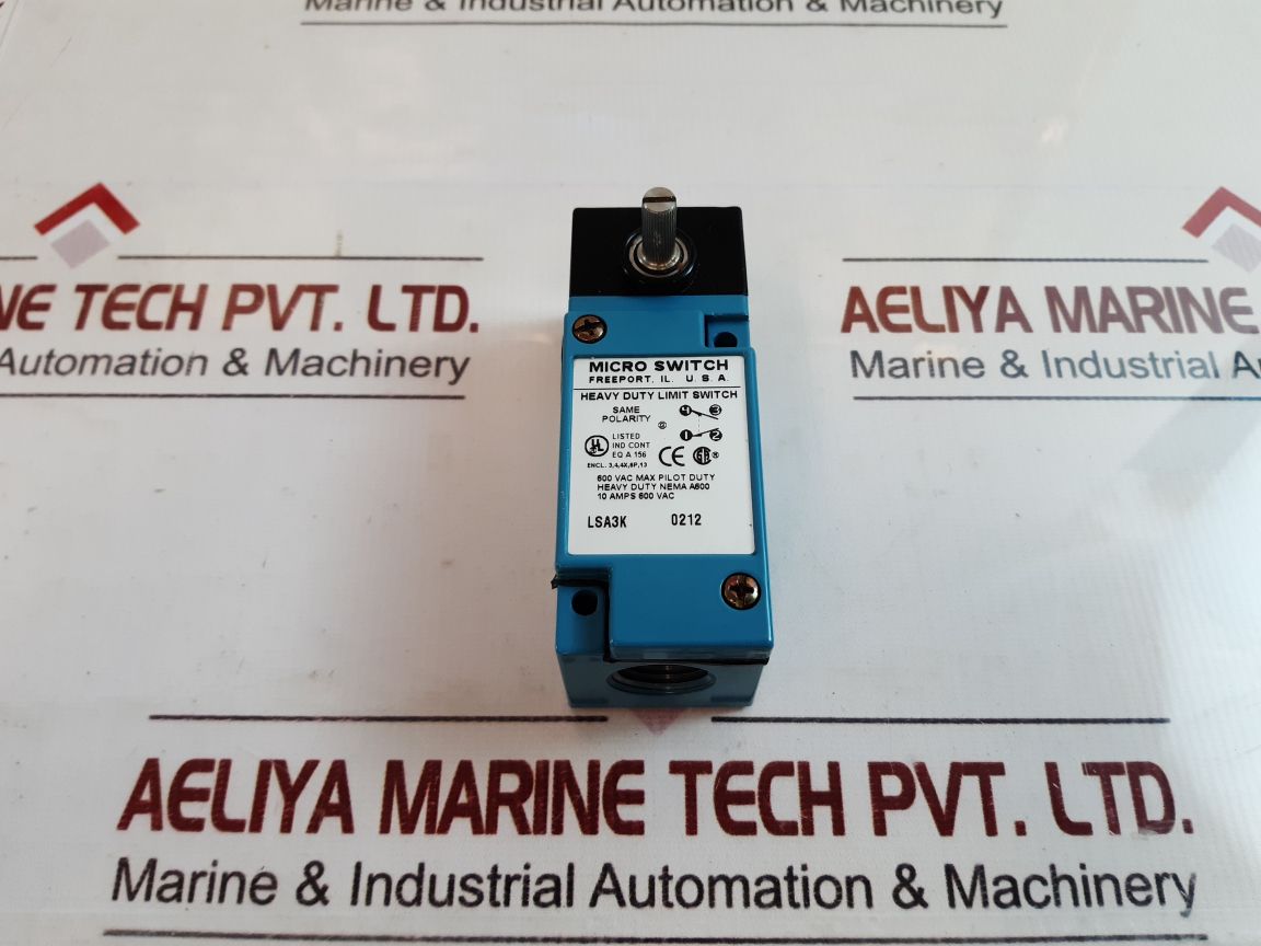 Honeywell Lsa3K Heavy Duty Limit Switch 10 Amps 600 Vac

