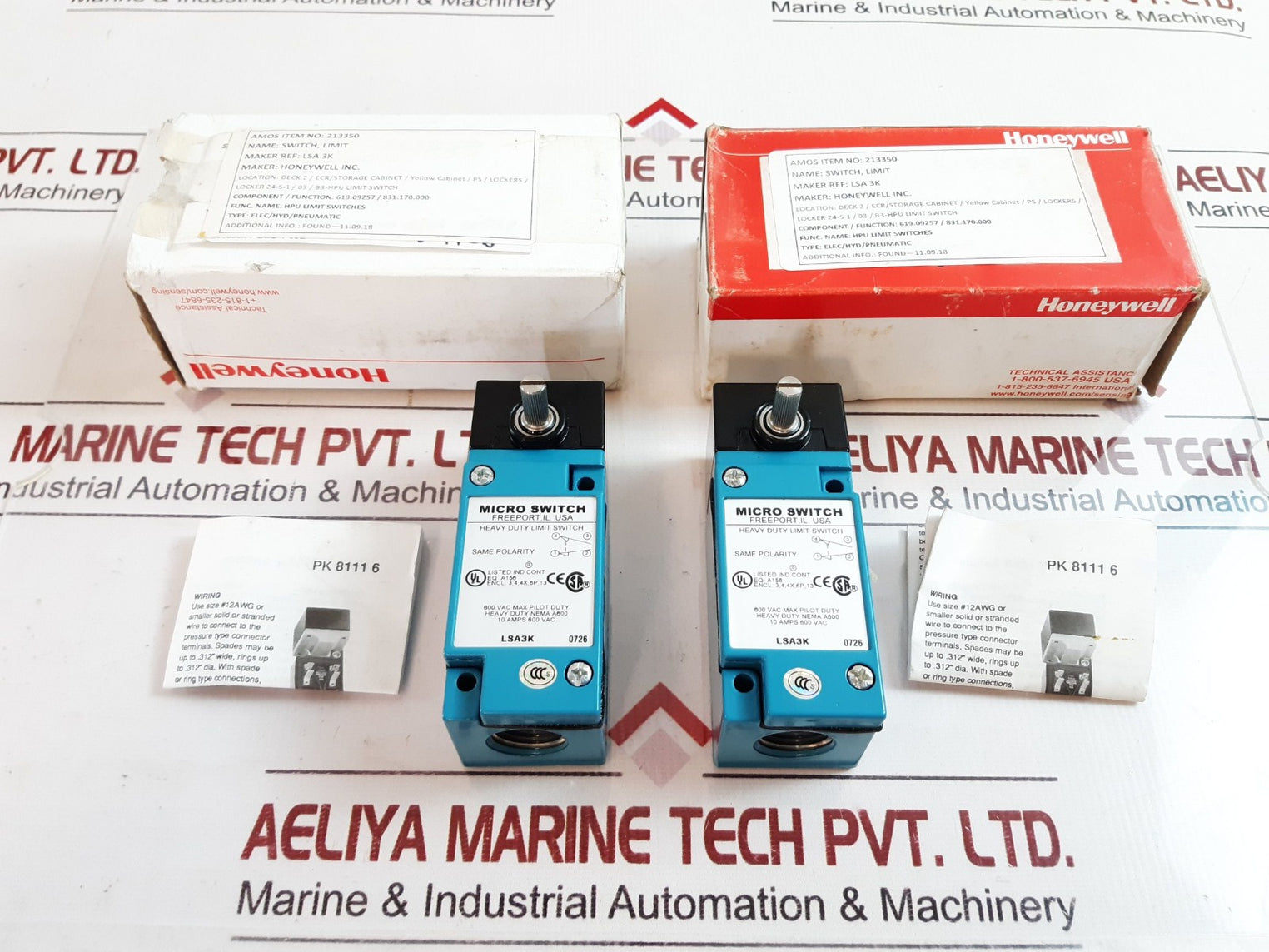 Honeywell Lsa3K Heavy Duty Limit Switch 10 Amps 600 Vac