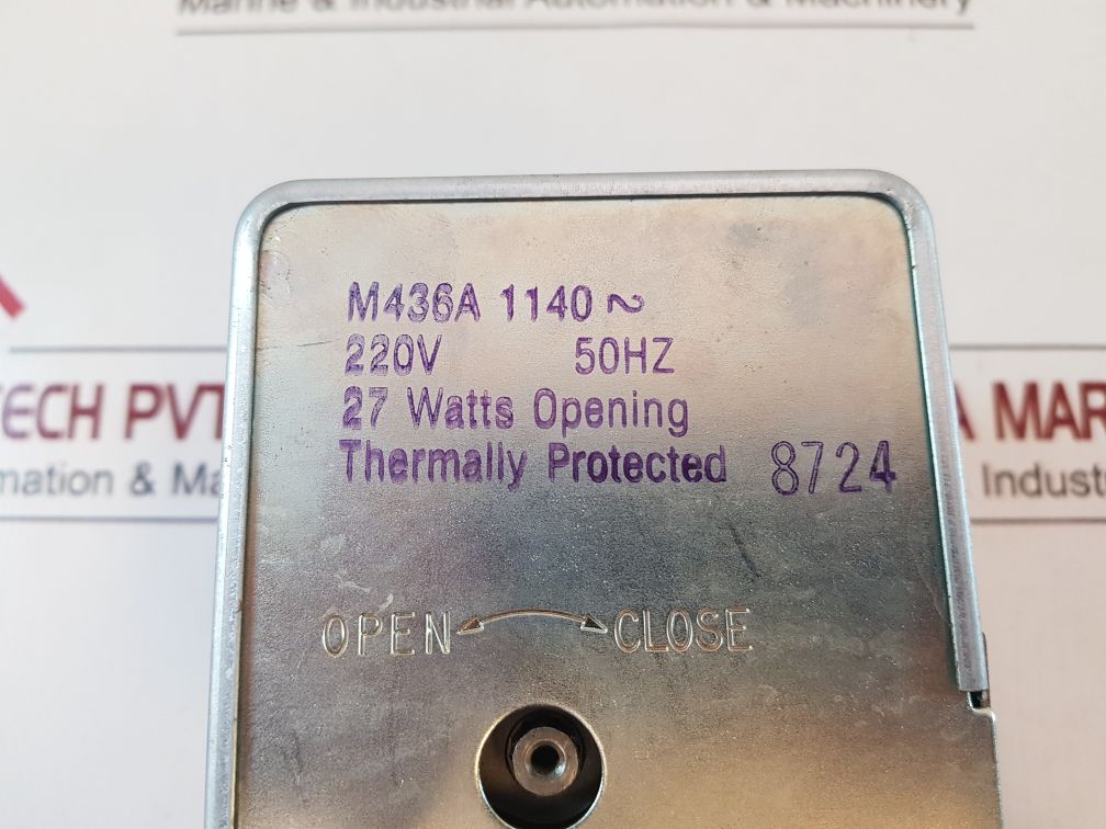 Honeywell M436A 1140 Damper Motor 27 Watts Opening