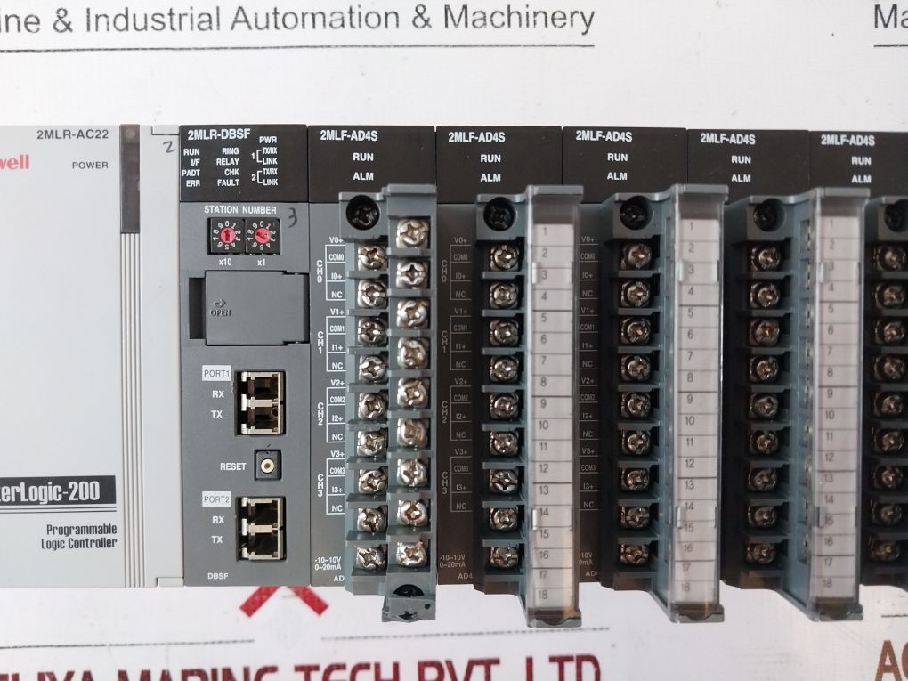 Honeywell Masterlogic-200 2Mlr-ac22,2Mlr-dbsf,2Mlf-ad4S Module Rack