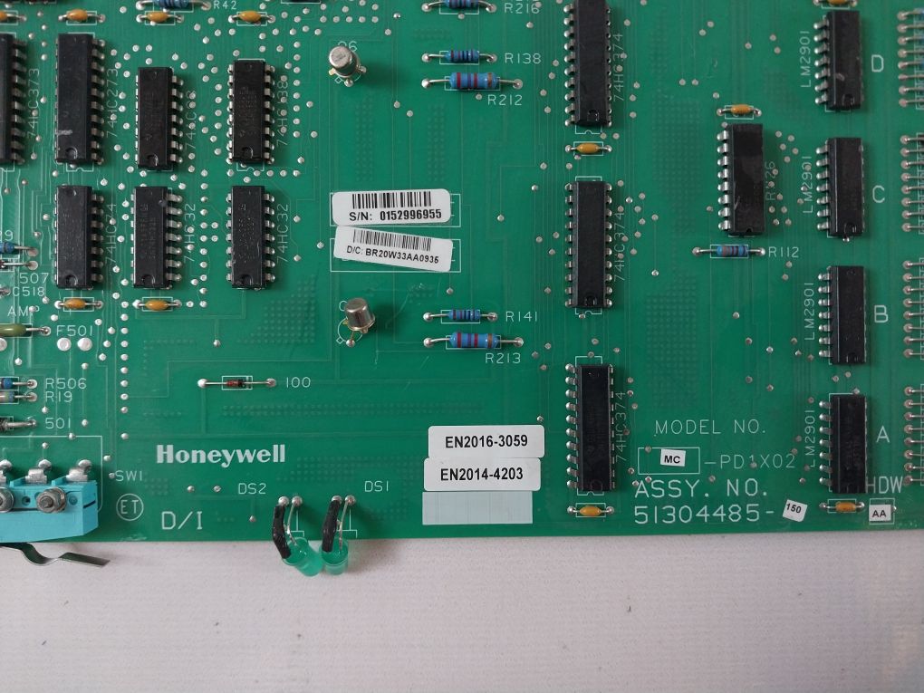 Honeywell Mc-pd1X02 Digital Input Module 51304485-150 Hdw: Aa