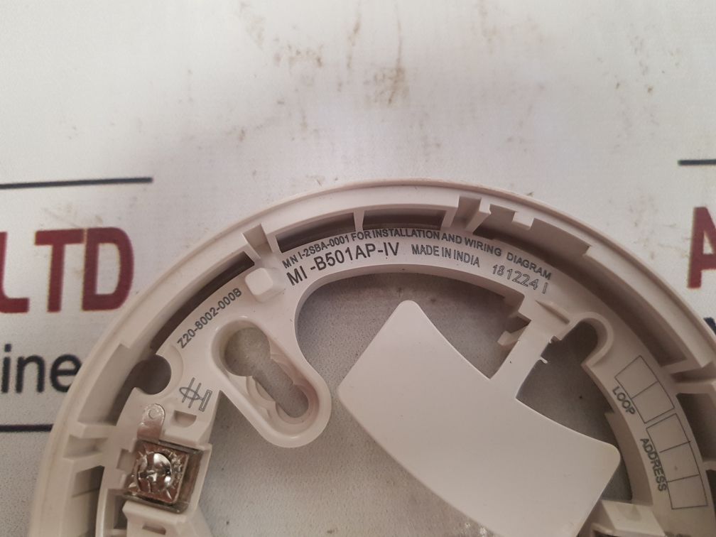 Honeywell Mi-b501Ap-iv Detector Base Mn I-2Sba-0001