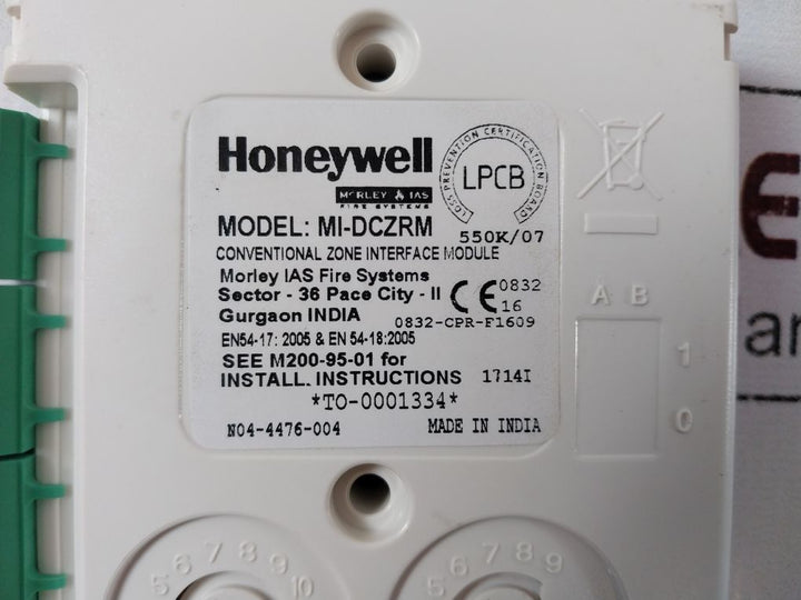 Honeywell Mi-dczrm Conventional Zone Interface Module