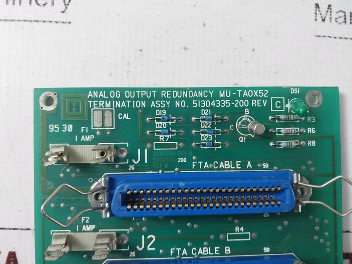 Honeywell Mu-ta0X52 Analog Output Redundancy Switching Module 51304335-200 Rev C