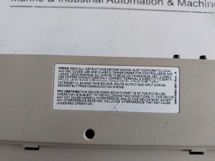 Honeywell Pvl6436A Vav Programmable Controller