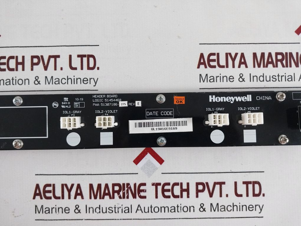 Honeywell Pwa 51307186-275 Header Board Pwb 51307185-100 Rev.D