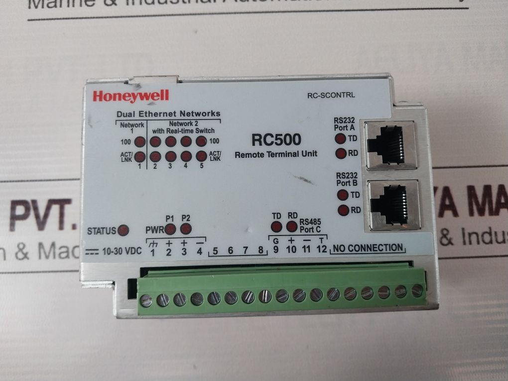Honeywell Rc500 Remote Terminal Unit Rc-scontrl Rev 1.25