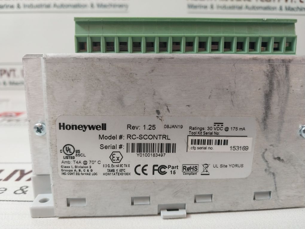 Honeywell Rc500 Remote Terminal Unit Rc-scontrl Rev 1.25