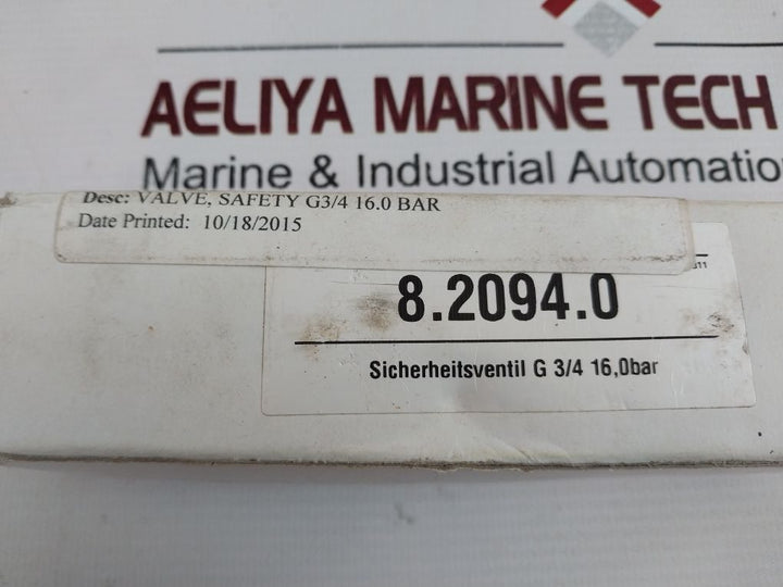 Honeywell S245B Safety Valve S245B-34Zb16.0