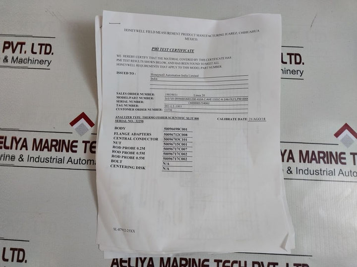 Honeywell Slg720-srhn00Vm01200-as3A-c-ahe-1101C-a-1A6-fx.F1.Pm-00000 Level Transmitter