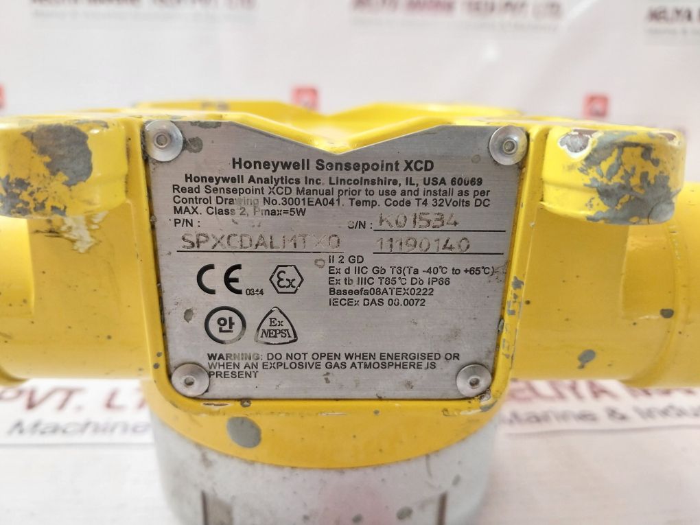 Honeywell Sensepoint Spxcdalmtxo Xcd Gas Detector