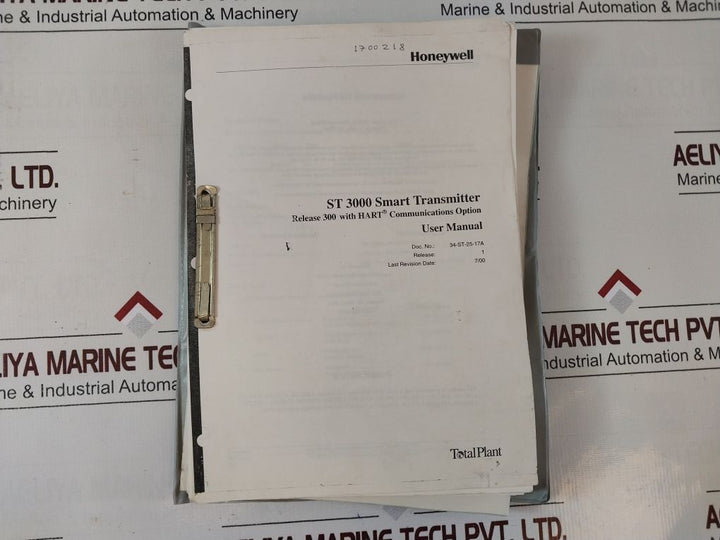 Honeywell St 3000 Smart Transmitter 41B2 Std924R-a10-00-hc-b07I
