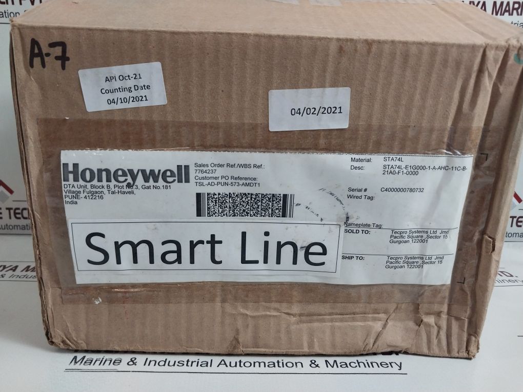 Honeywell Sta74L-e1G000-1-a-ahc-11C-b-21A0-f1-0000 Pressure Transmitter