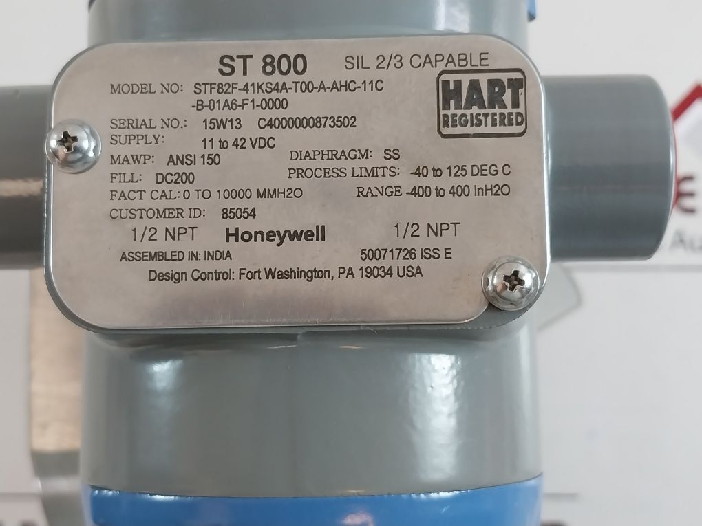 Honeywell Stf82F-41Ks4A-t00-a-ahc-11C-b-01A6-f1-0000 Transmitter Set