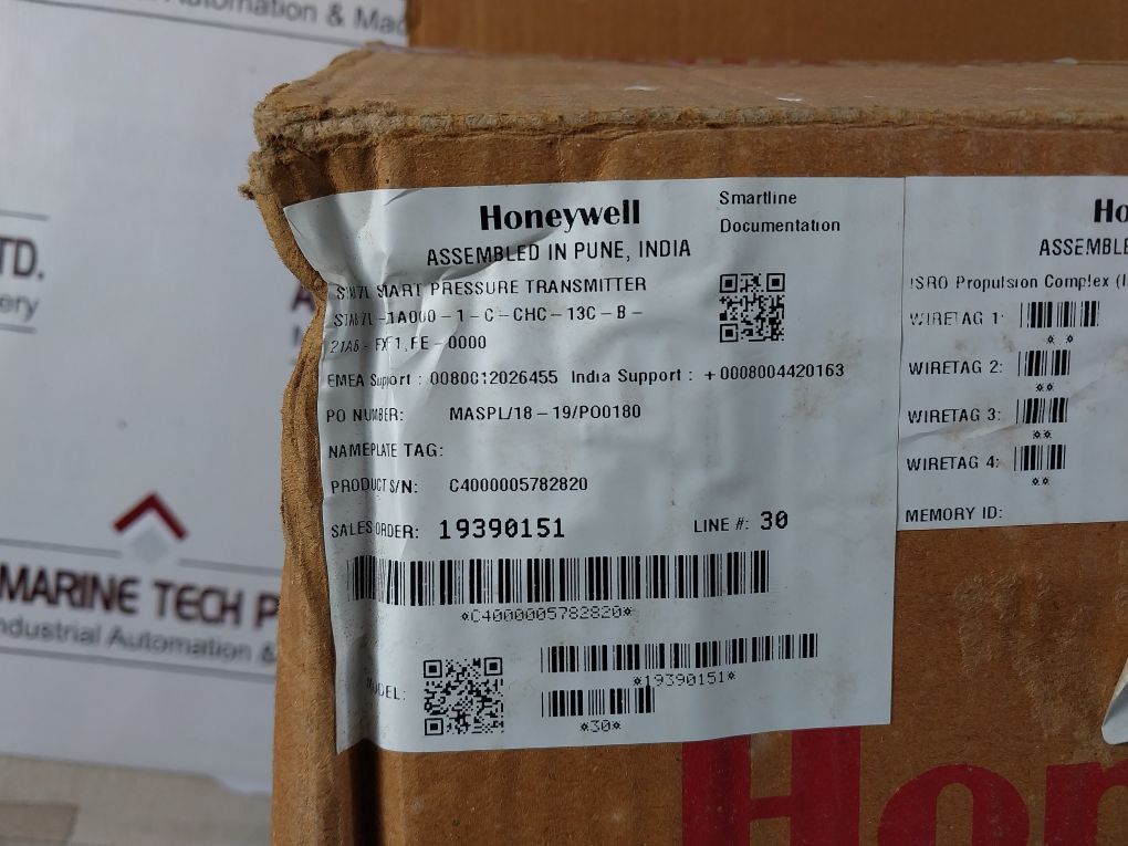Honeywell Sta87L-e1A000-1-c-chc-13C-b-21A6-fx,F1,Fe-0000 Pressure Transmitter