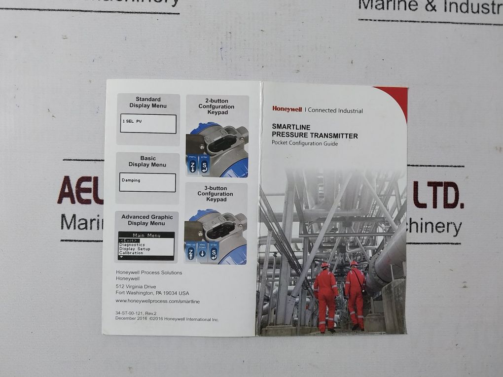 Honeywell Sta87L-e1A000-1-c-chc-13C-b-21A6-fx,F1,Fe-0000 Pressure Transmitter