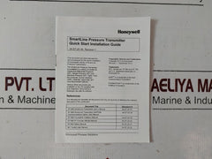 Honeywell Stf82F-41Hc4A-p00-a-ahb-11C-b-01A6-f1-0000 Pressure Transmitter