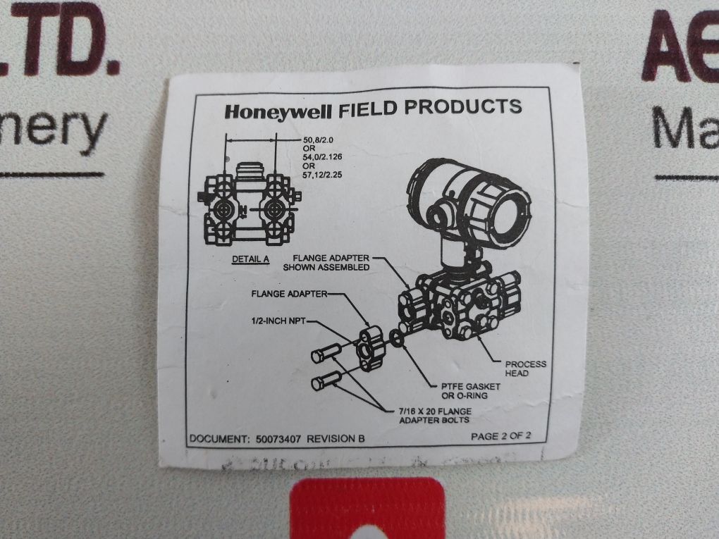 Honeywell Stg73L-e1G000-1-e-chc-11C-b-00A0-f1-0000 Gauge Pressure Transmitter