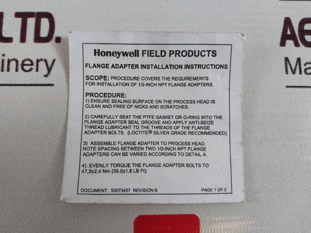 Honeywell Stg73L-e1G000-1-e-chc-11C-b-00A0-f1-0000 Gauge Pressure Transmitter