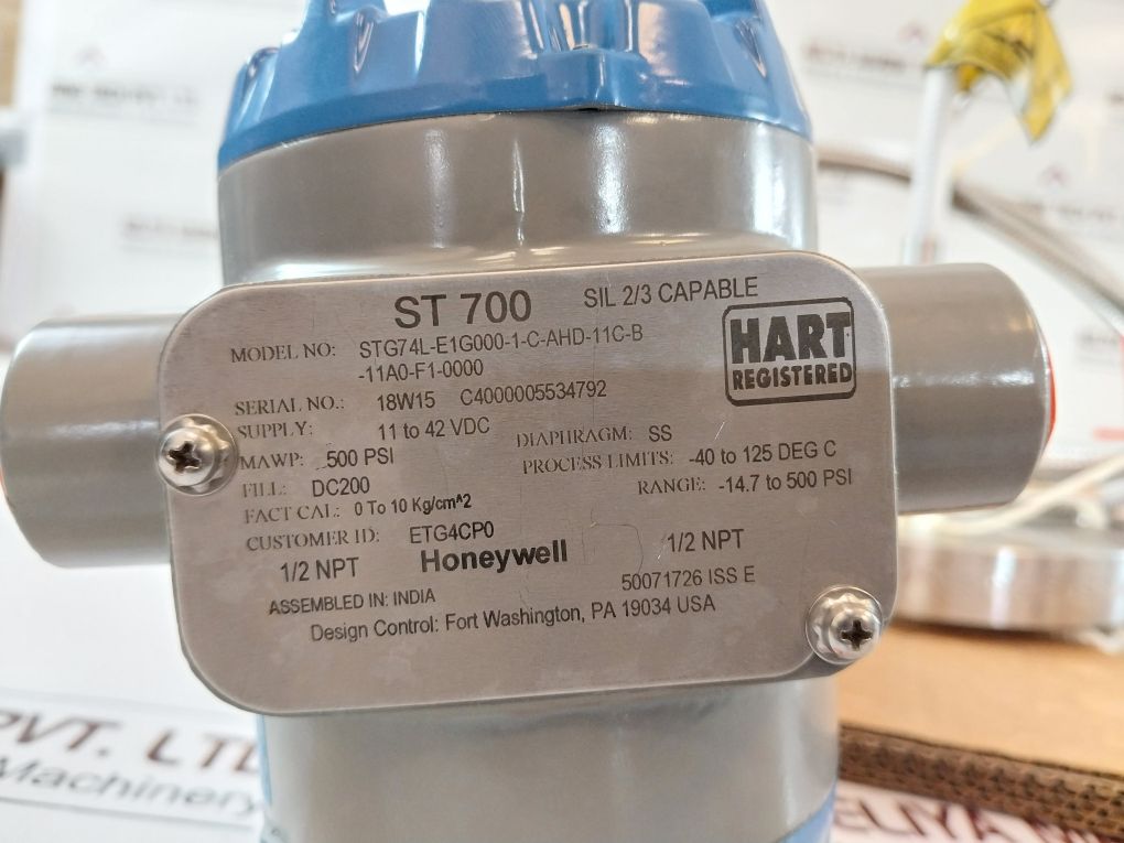 Honeywell Stg74L-e1G000-1-c-ahd-11C-b-11A0-f1-0000 Smart Pressure Transmitter