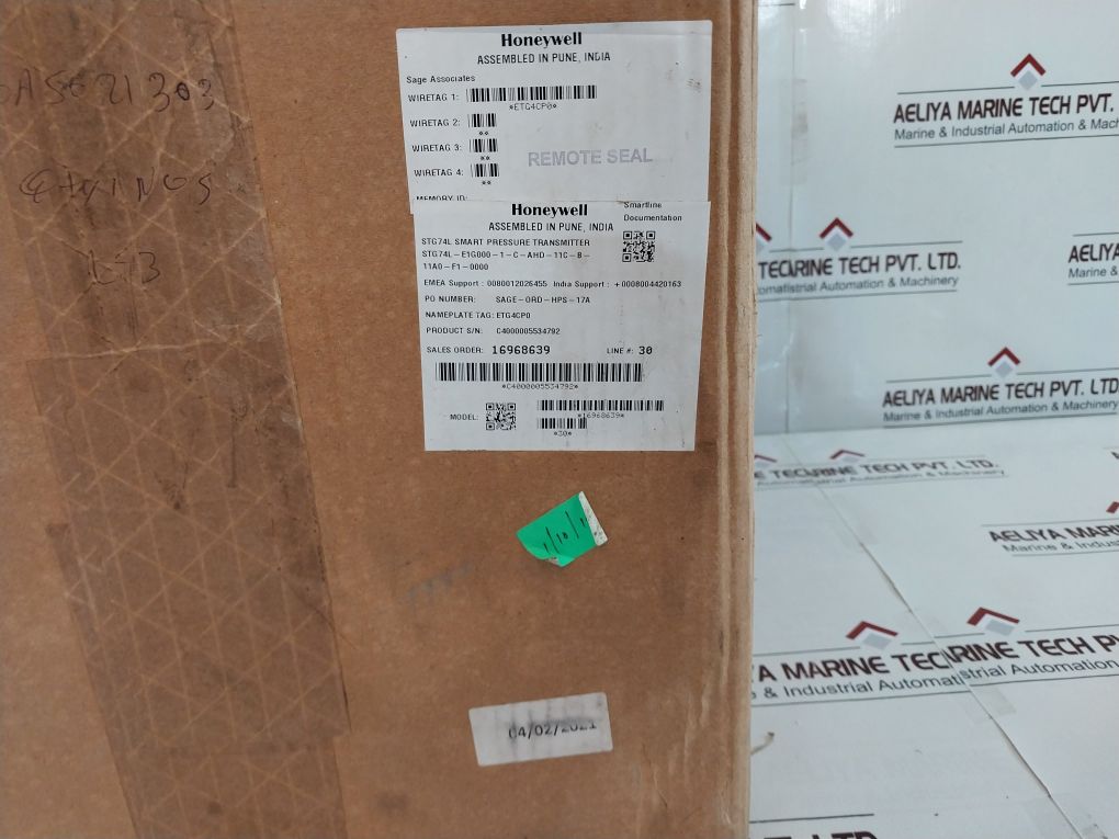 Honeywell Stg74L-e1G000-1-c-ahd-11C-b-11A0-f1-0000 Smart Pressure Transmitter