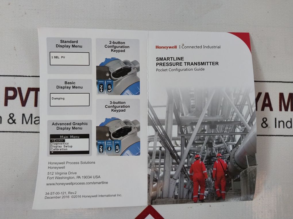 Honeywell Stg74L-e1G000-1-c-ahd-11C-b-11A0-f1-0000 Smart Pressure Transmitter