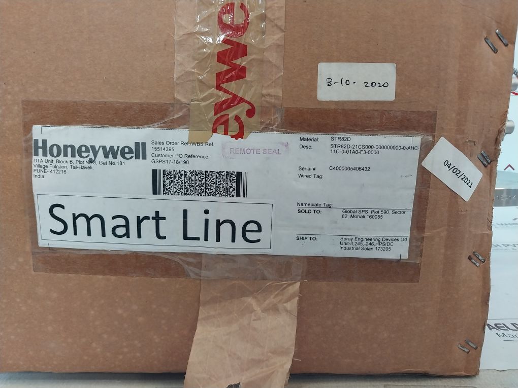 Honeywell Str82D Smart Line Pressure Transmitters