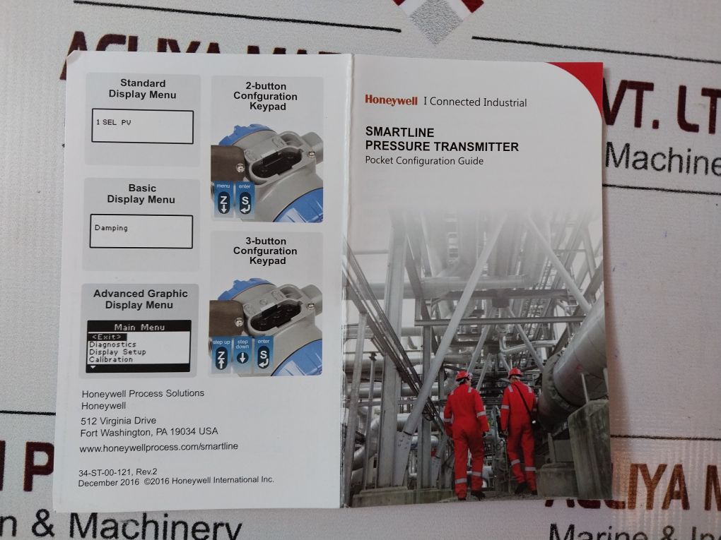 Honeywell Str82D Smart Line Pressure Transmitters