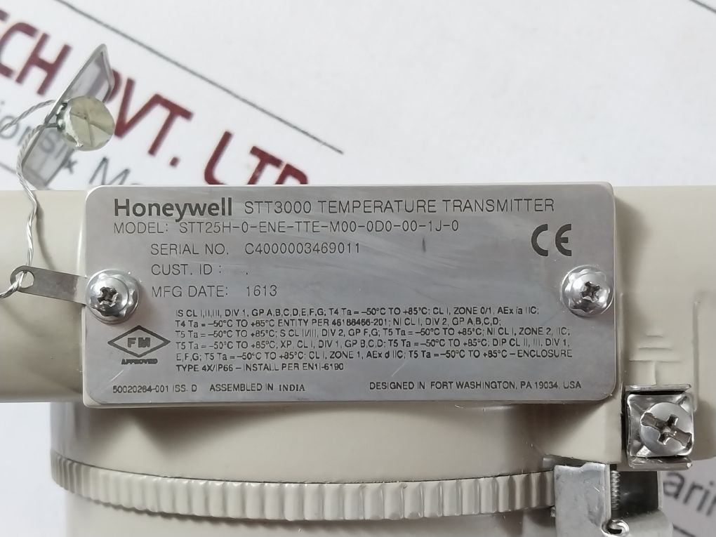 Honeywell Stt25H-0-ene-tte-m00-0D0-00-1J-0 Temperature Transmitter