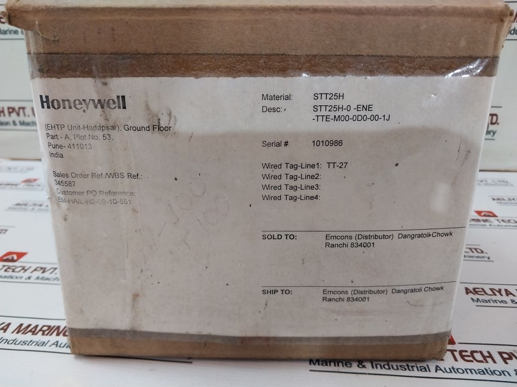 Honeywell Stt25H-0-ene-tte-m00-0D0-00-1J Temperature Transmitter