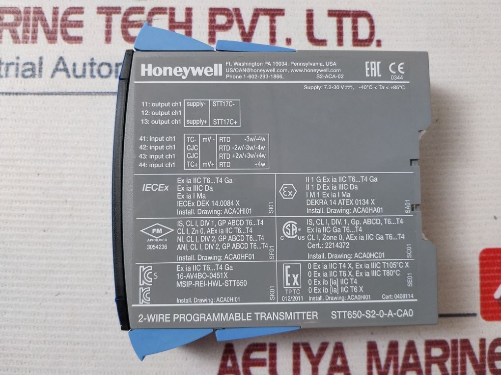 Honeywell Stt650-s2-0-a-ca0 2-wire Programmable Transmitter