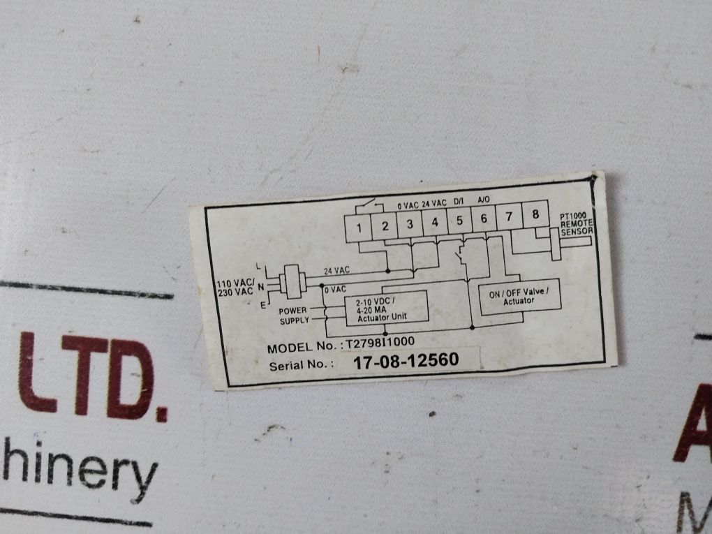 Honeywell T2798I1000 Temperature Controller