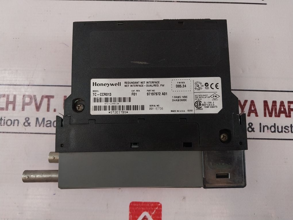 Honeywell Tc-ccr013 Redundant Net Interface Module 97197972 A01