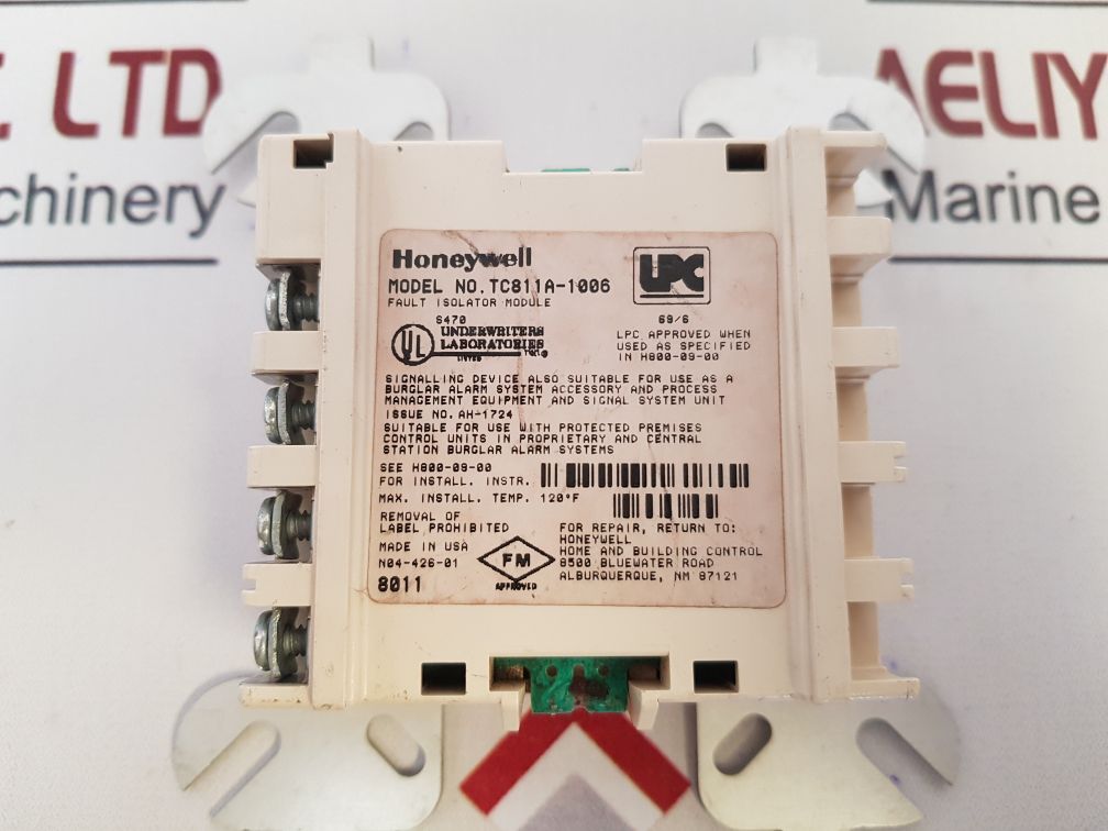 Honeywell Tc811A-1006 Fault Isolator Module