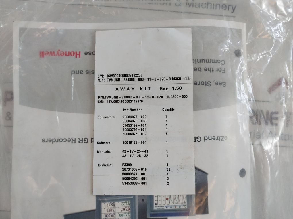 Honeywell Tvmugr-888800-000-11-0-020-0U03C0-000 Video Graphic Recorder