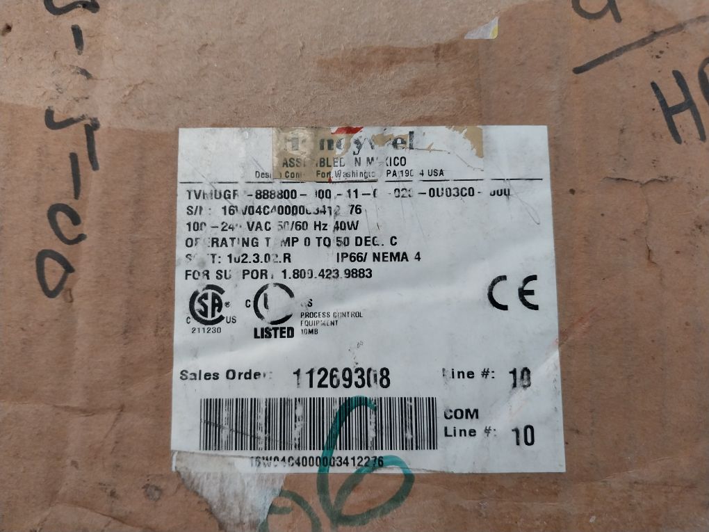 Honeywell Tvmugr-888800-000-11-0-020-0U03C0-000 Video Graphic Recorder