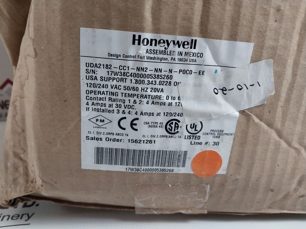 Honeywell Uda2182-cc1-nn2-nn-n-p0C0-ee Universal Dual Analyzer Set