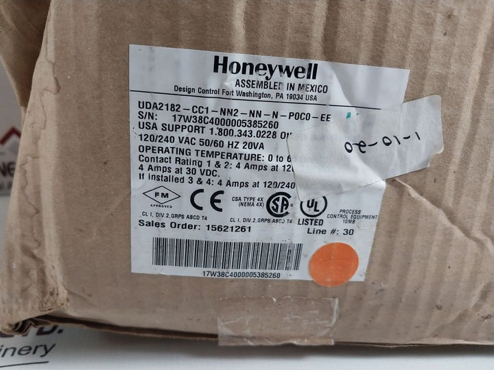 Honeywell Uda2182-cc1-nn2-nn-n-p0C0-ee Universal Dual Analyzer Set