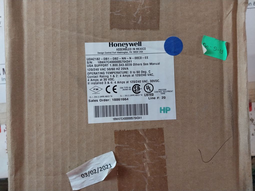 Honeywell Uda2182-db1-db2-nn-n-00C0-ee Universal Dual Analyzer