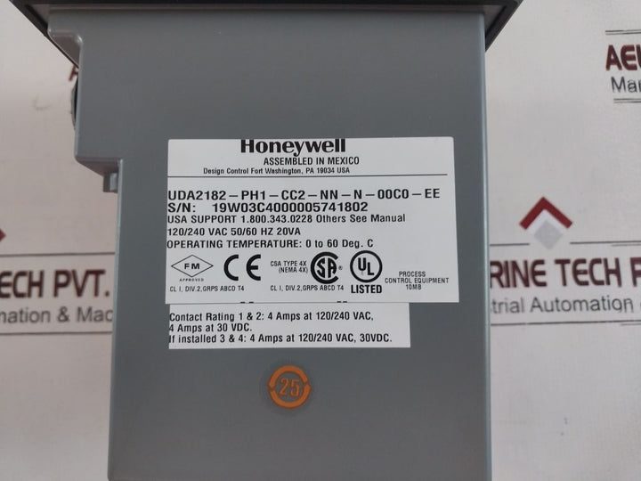 Honeywell Uda2182-ph1-cc2-nn-n-00C0-ee Universal Dual Analyzer