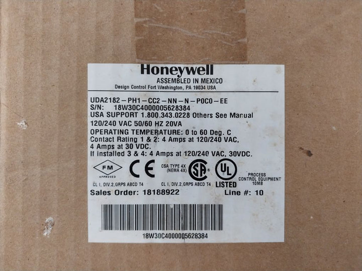 Honeywell Uda2182-ph1-cc2-nn-n-p0C0-ee Analytical Analyzer Set