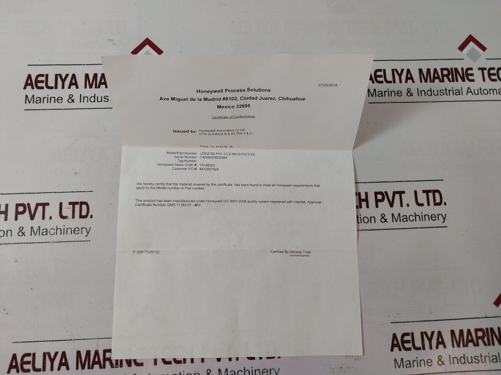 Honeywell Uda2182-ph1-cc2-nn-n-p0C0-ee Analytical Analyzer Set