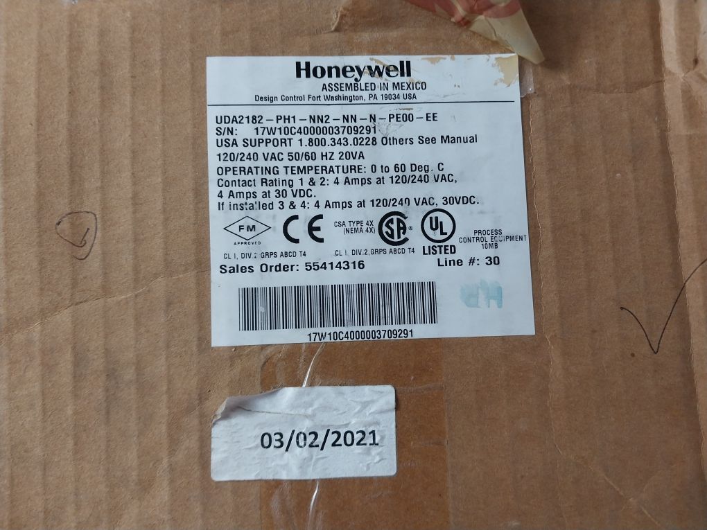 Honeywell Uda2182-ph1-nn2-nn-n-pe00-ee Universal Dual Analyzer Set