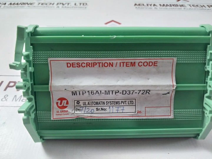 Honeywell Ul16Ai(2W/4W)-iota-d37-72-xor Input Interface Relay Mtp16Ai-mtp-d3772R