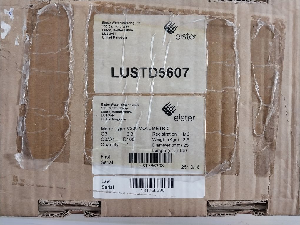 Honeywell V200 Volumetric In-line Cold Water Meter Set